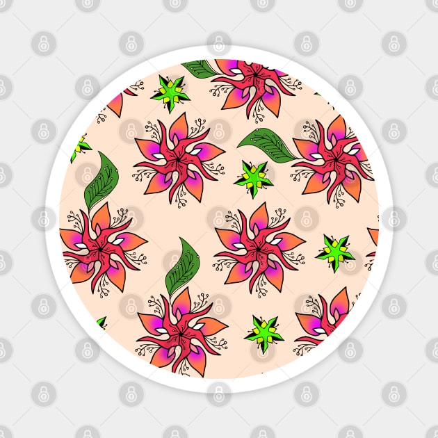 Floral Pattern 3 Magnet by jen28